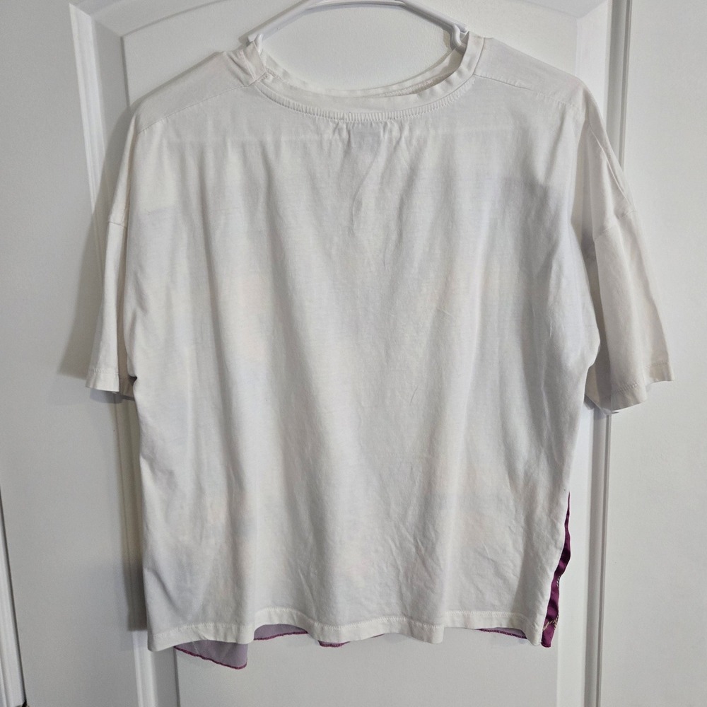 Zara Disney Dumbo Graphic T-Shirt Women Small White Short Sleeve Disneycore - Picture 2 of 8